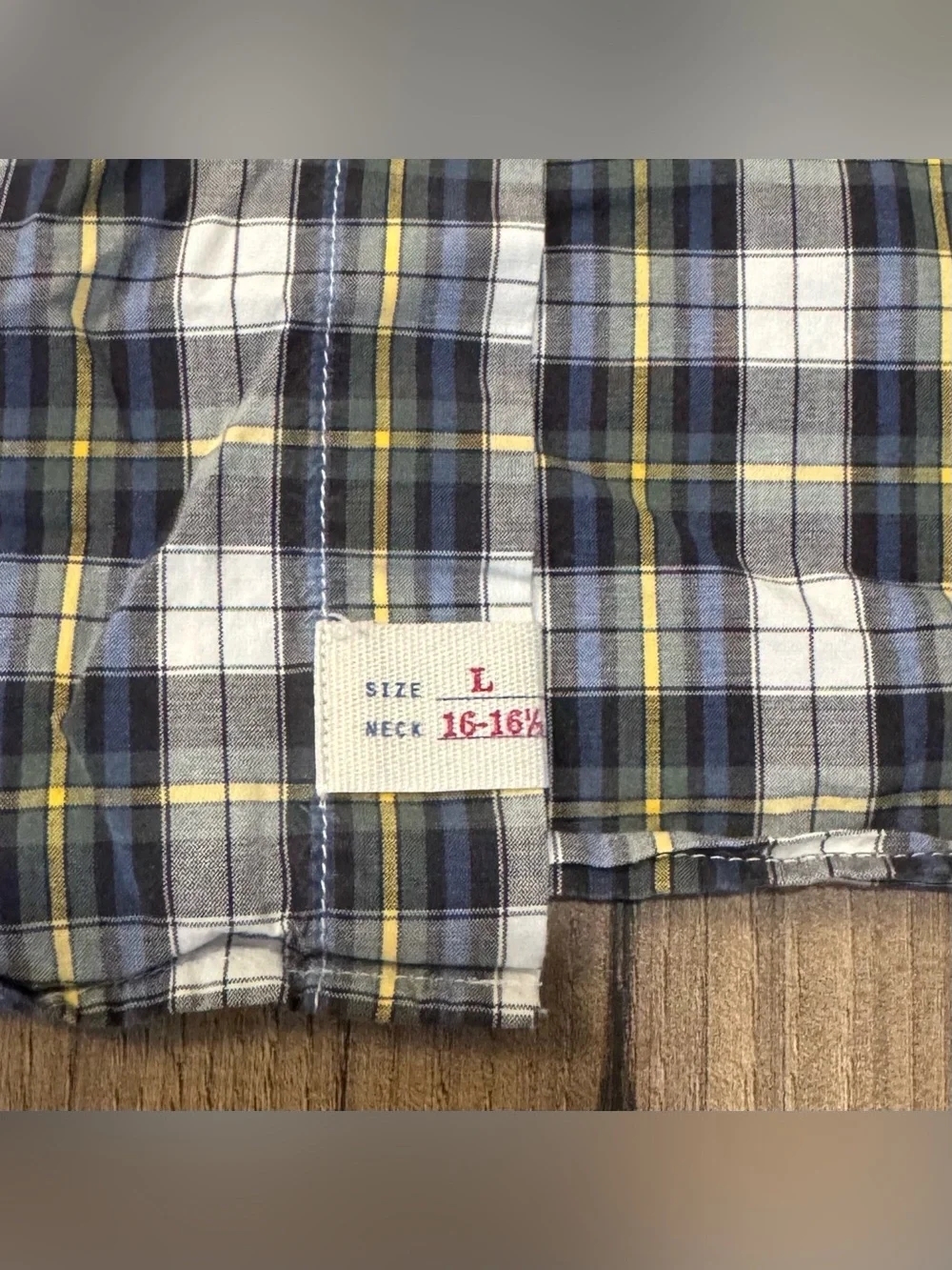 EUC J.Crew Men's Plaid Button-Down Shirt - Large 16-16 1/2